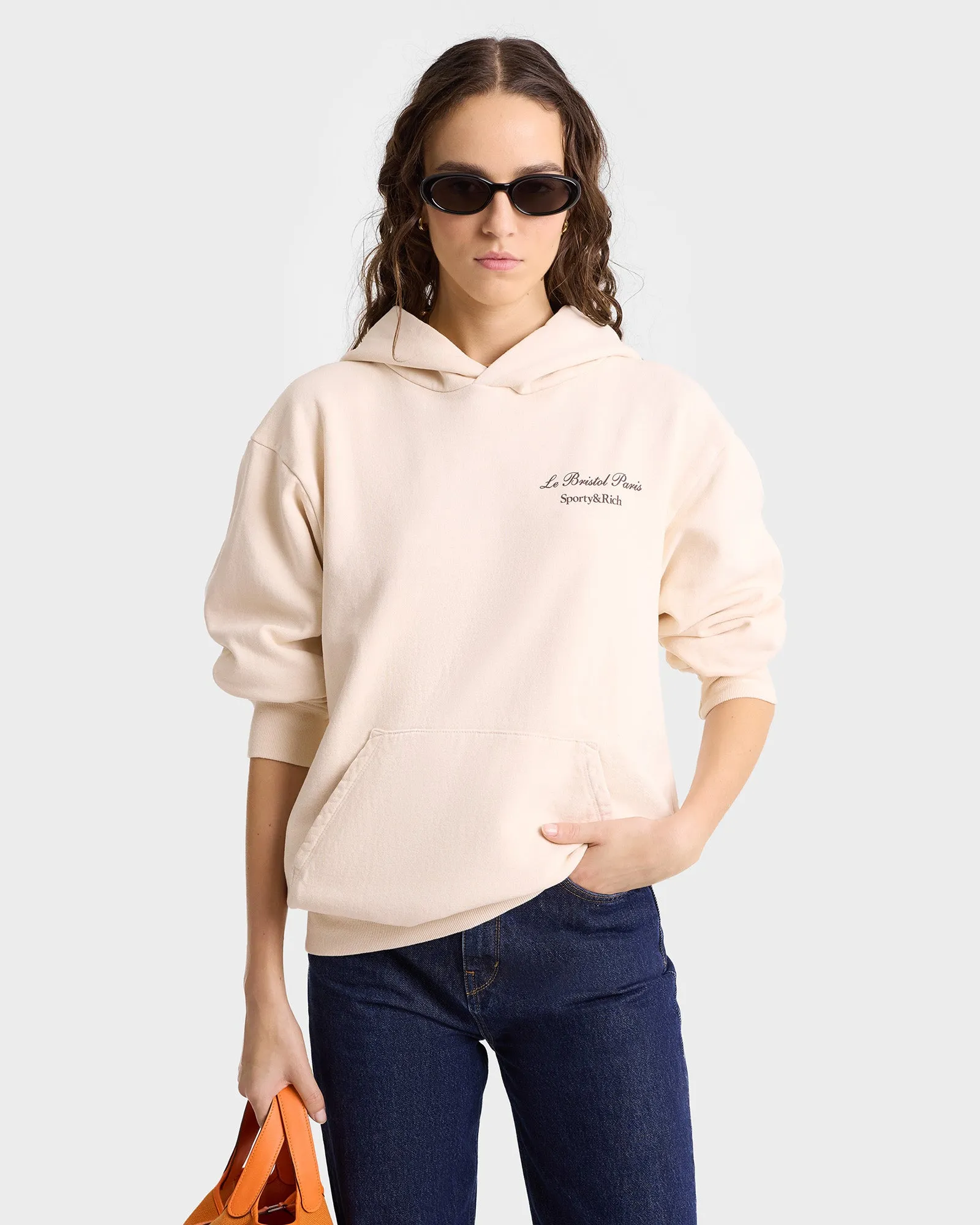 Faubourg Hoodie - Cream/Chocolate sold by Sporty and Rich product image thumbnail 4