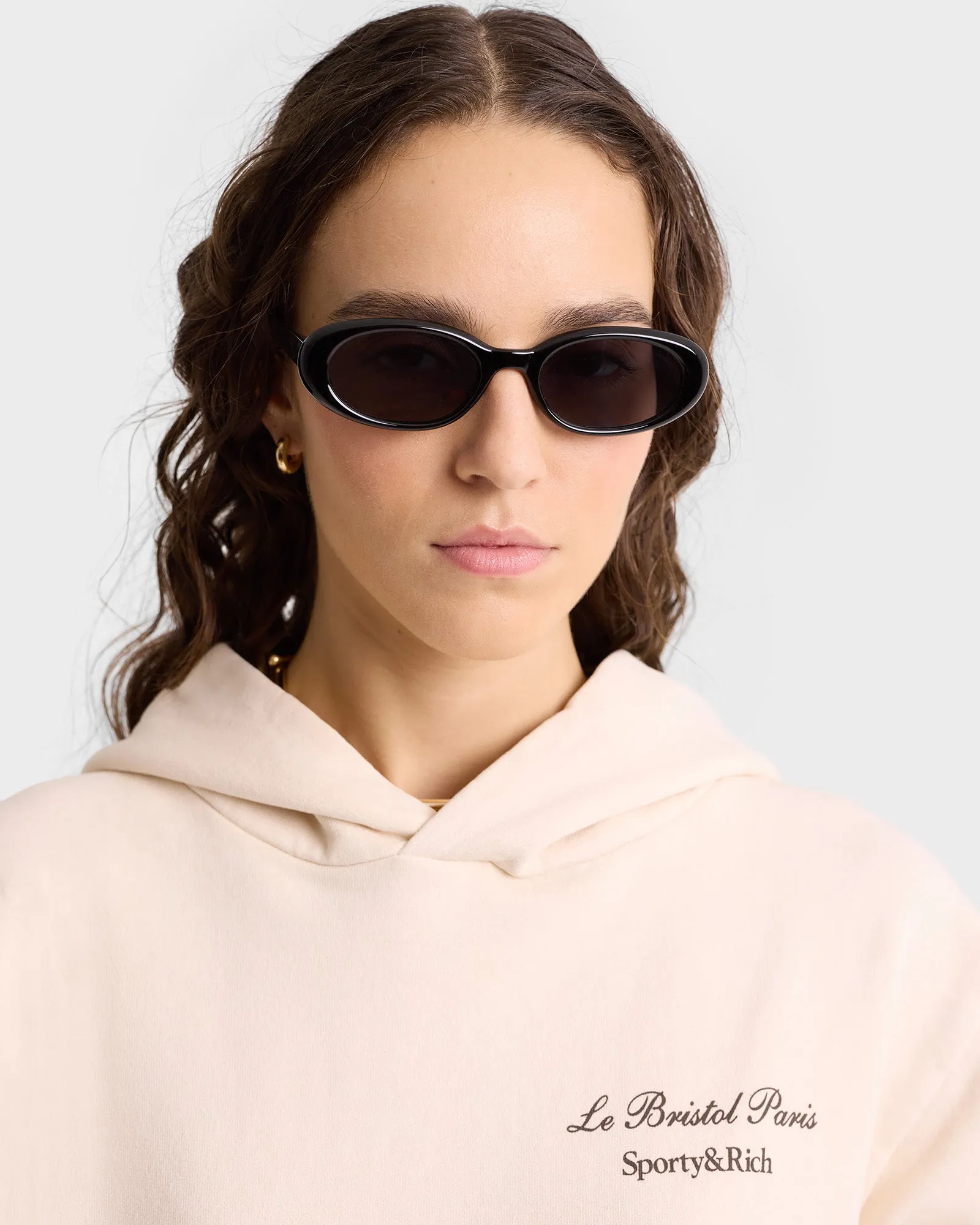 Faubourg Hoodie - Cream/Chocolate sold by Sporty and Rich product image thumbnail 5