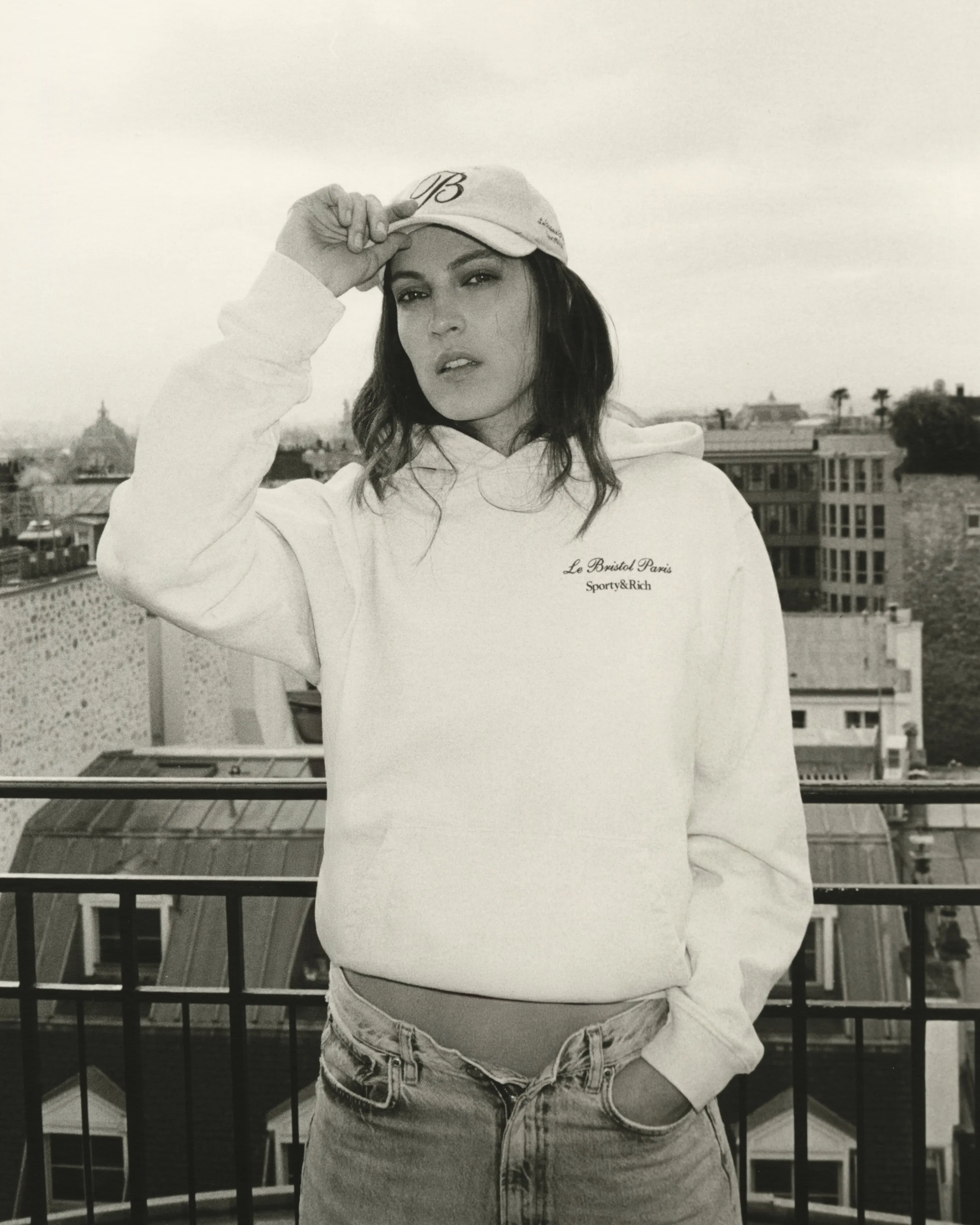 Faubourg Hoodie - Cream/Chocolate sold by Sporty and Rich product image thumbnail 2