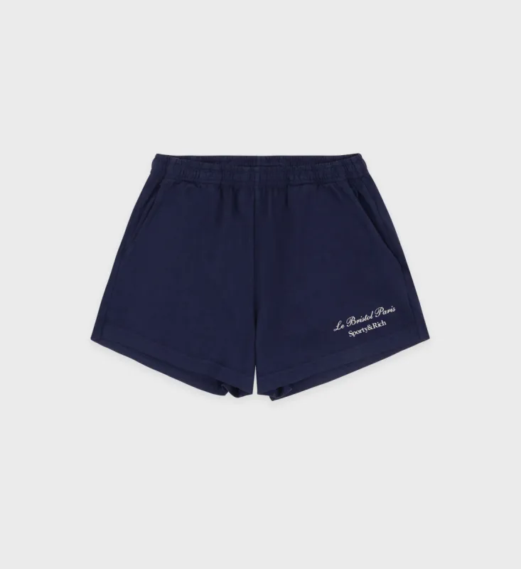 Faubourg Disco Short - Navy/Cream sold by Sporty and Rich