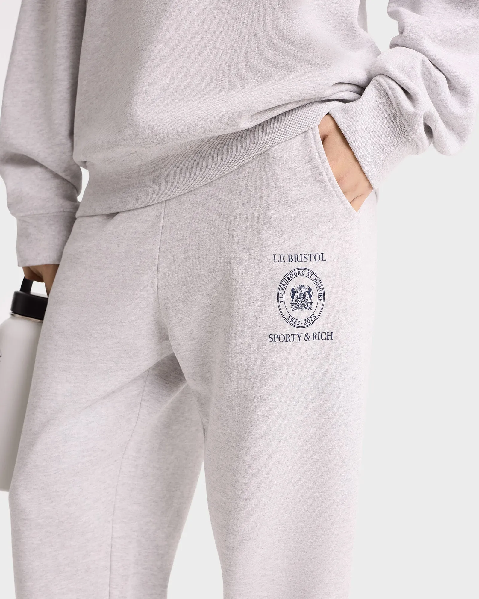 Crest Seal 100th Sweatpant - Heather Gray/Navy sold by Sporty and Rich product image thumbnail 5