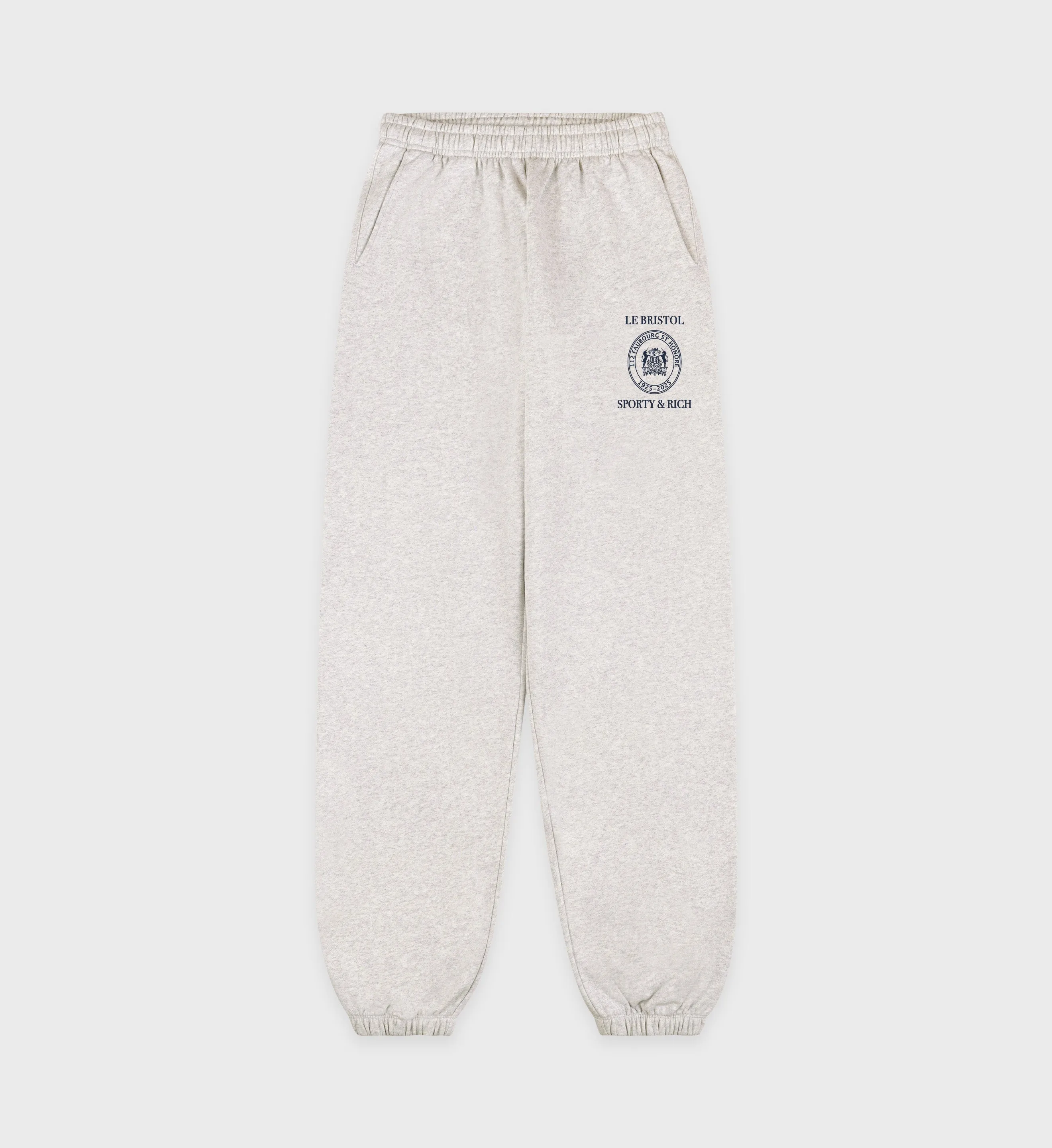 Crest Seal 100th Sweatpant - Heather Gray/Navy sold by Sporty and Rich