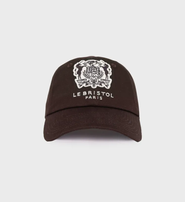 Bristol Crest Hat - Chocolate/Cream sold by Sporty and Rich