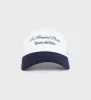 Faubourg Hat - White/Navy sold by Sporty and Rich