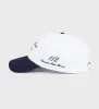 Faubourg Hat - White/Navy sold by Sporty and Rich