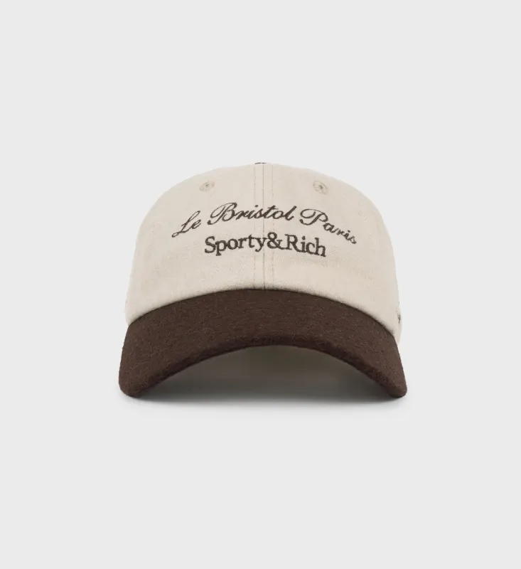 Faubourg Wool Hat - Cream/Chocolate sold by Sporty and Rich