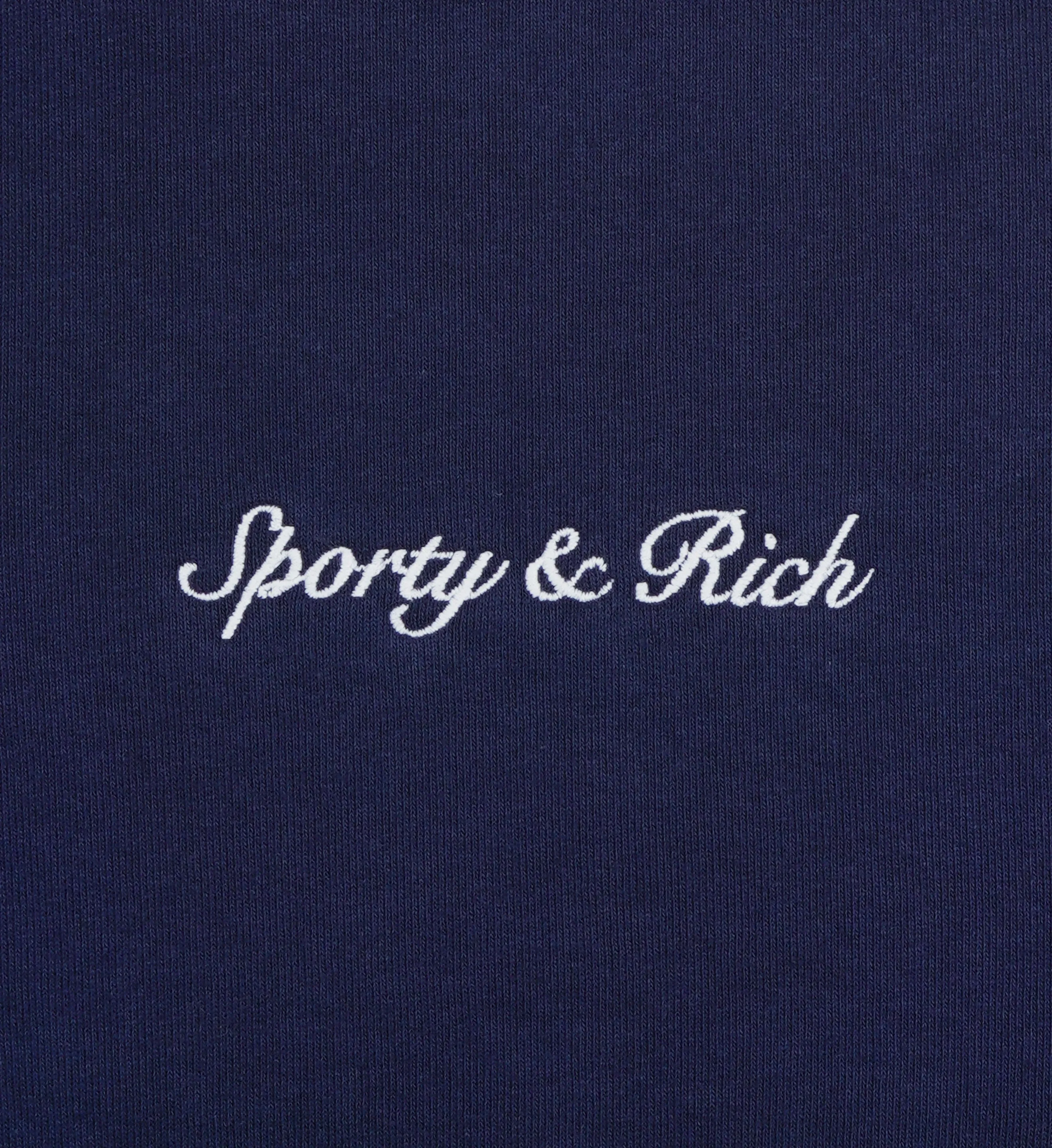 Syracuse Embroidered Polo - Navy/White sold by Sporty and Rich product image thumbnail 3