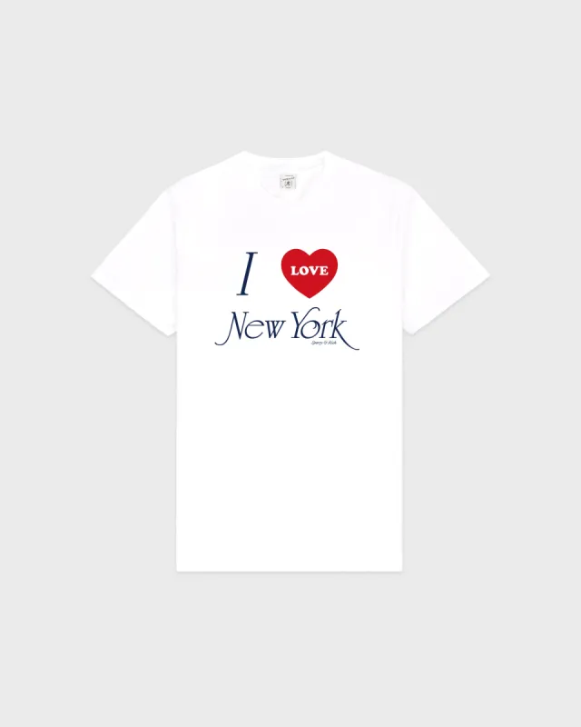 I Love NY T-Shirt - White sold by Sporty and Rich