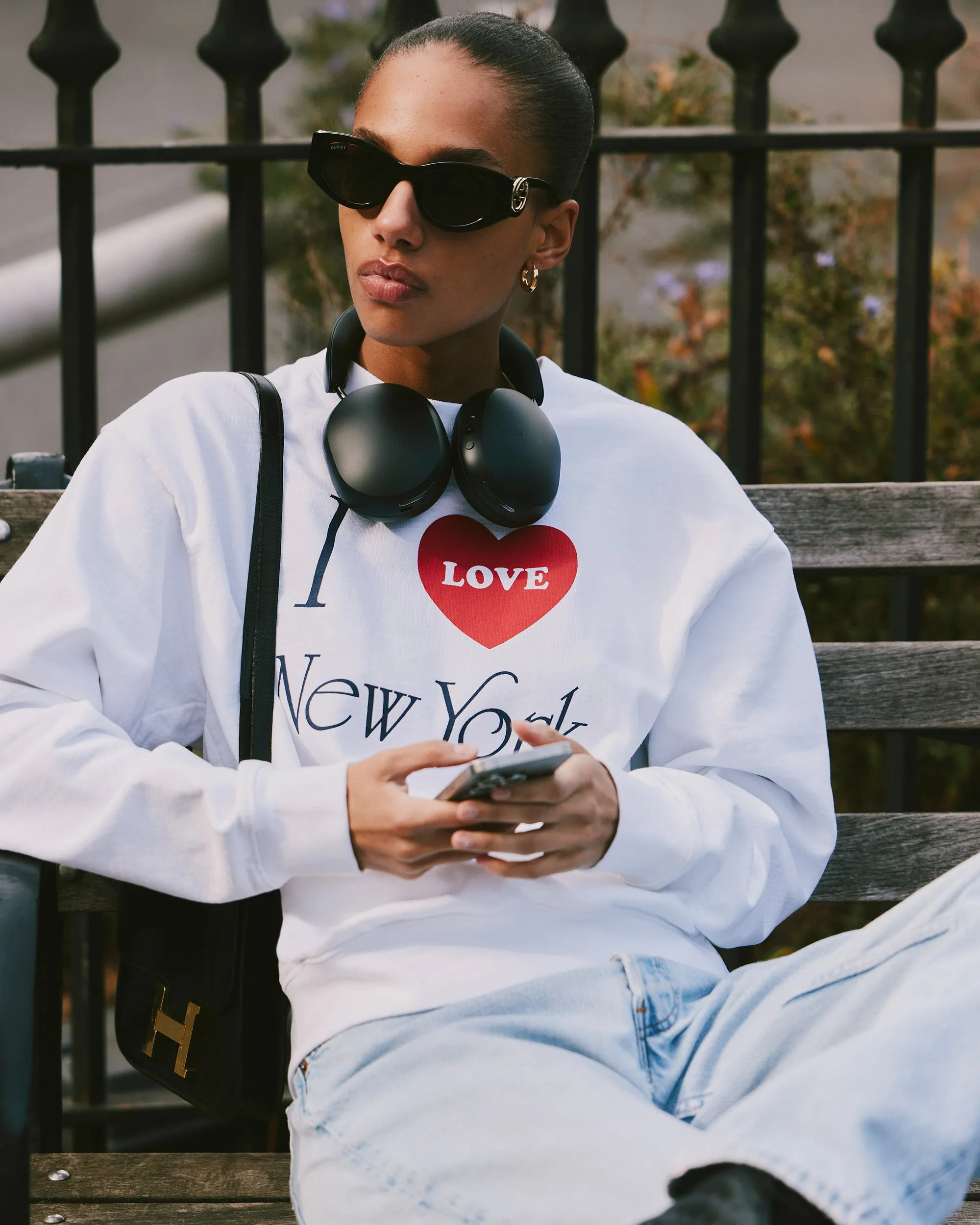 I Love NY Crewneck - White sold by Sporty and Rich product image thumbnail 2