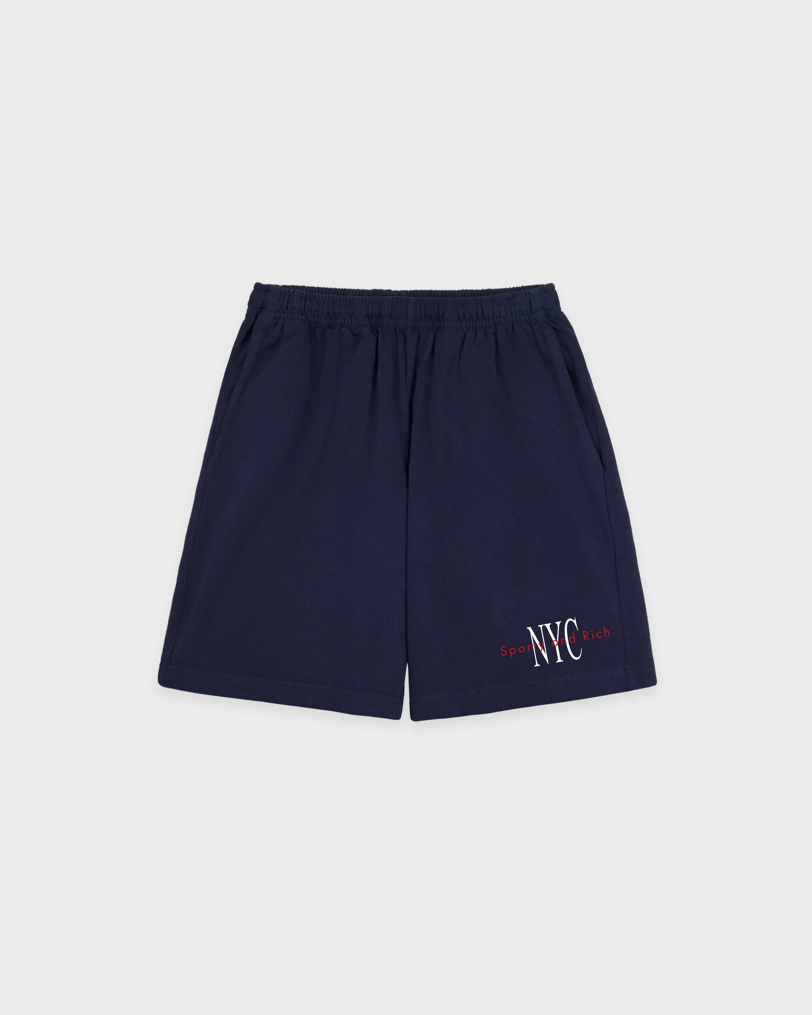 NY Minute Gym Short - Navy/White sold by Sporty and Rich