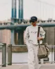 New York Sweatpant - Heather Gray/Navy sold by Sporty and Rich