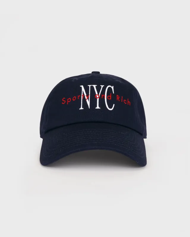 NY Minute Hat - Navy/White sold by Sporty and Rich