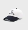 Vendome Hat - White/Navy sold by Sporty and Rich
