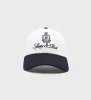 Vendome Hat - White/Navy sold by Sporty and Rich