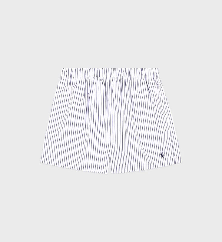 SRC Poplin Short - Blue Striped sold by Sporty and Rich