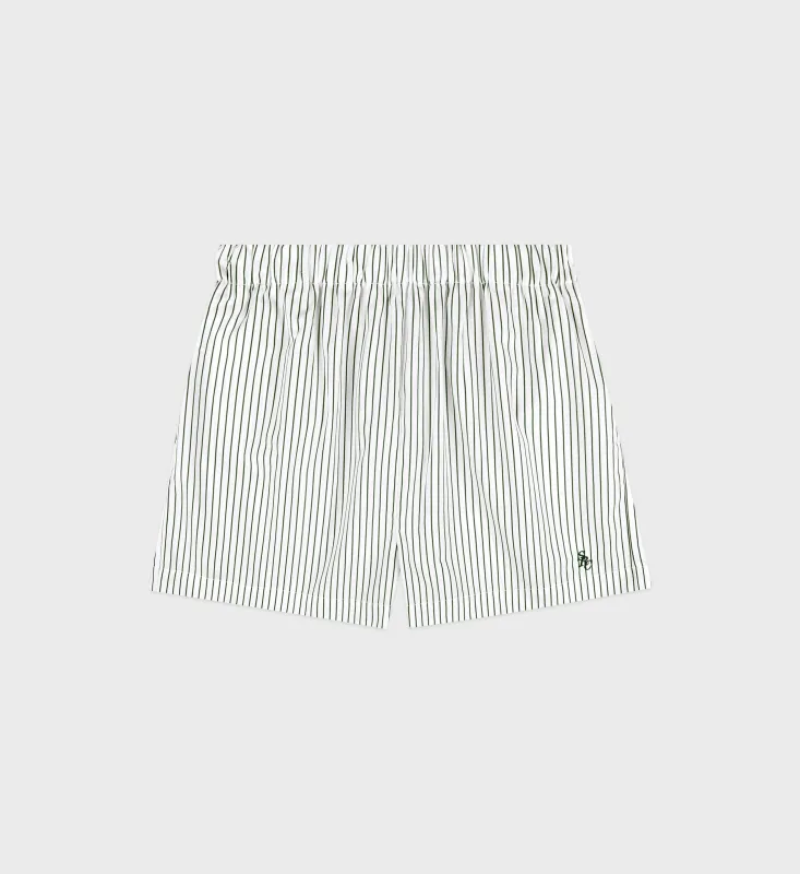 SRC Poplin Short - Forest Striped sold by Sporty and Rich