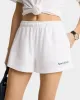 Serif Logo Disco Short - White/Forest sold by Sporty and Rich