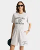 Varsity Crest Gym Short - Heather Gray/Forest sold by Sporty and Rich