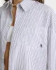 SRC Oversized Shirt - Blue Striped sold by Sporty and Rich