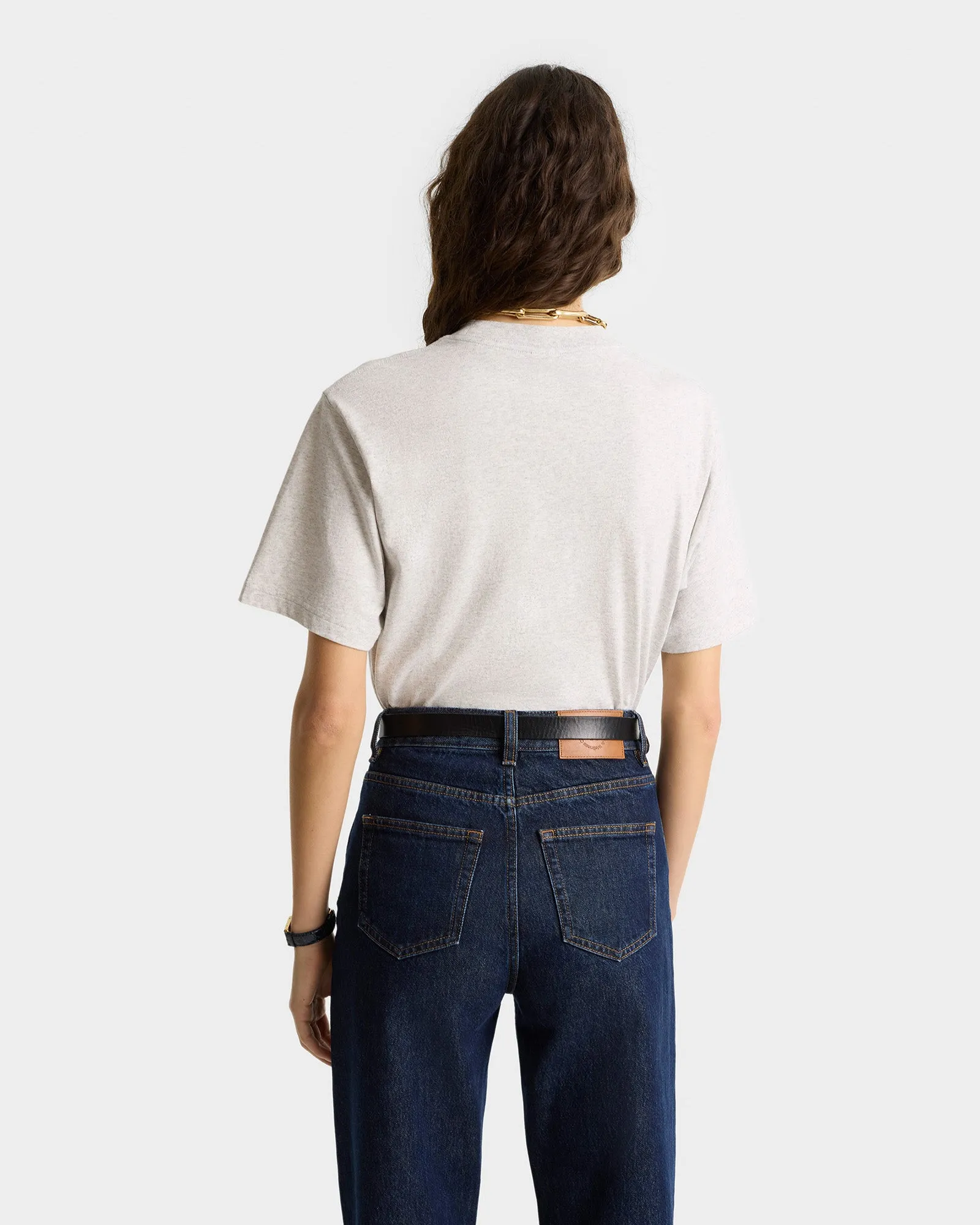 Varsity Crest T-Shirt - Heather Gray/Forest sold by Sporty and Rich product image thumbnail 5