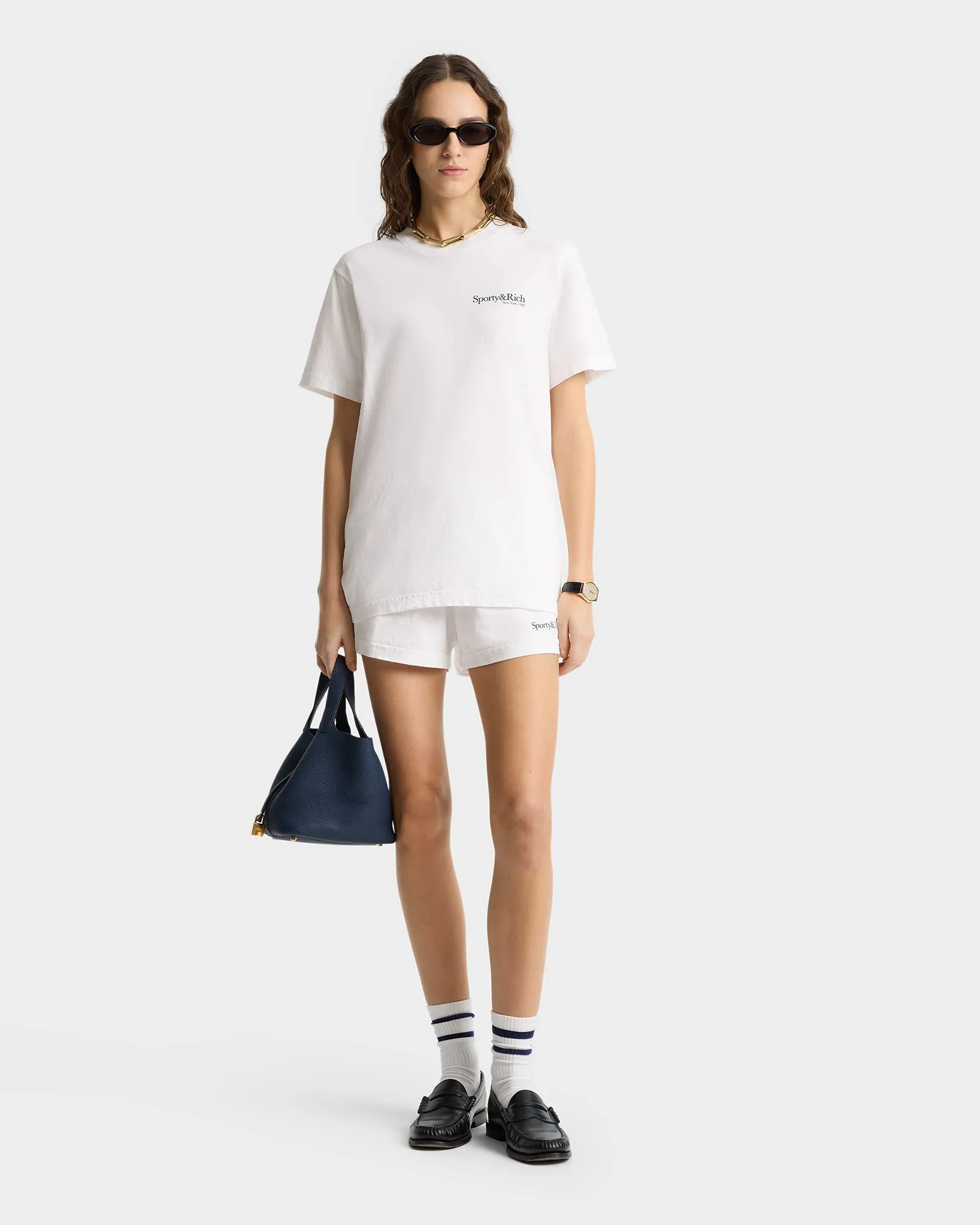 Drink More Water T-Shirt - White/Forest sold by Sporty and Rich product image thumbnail 2