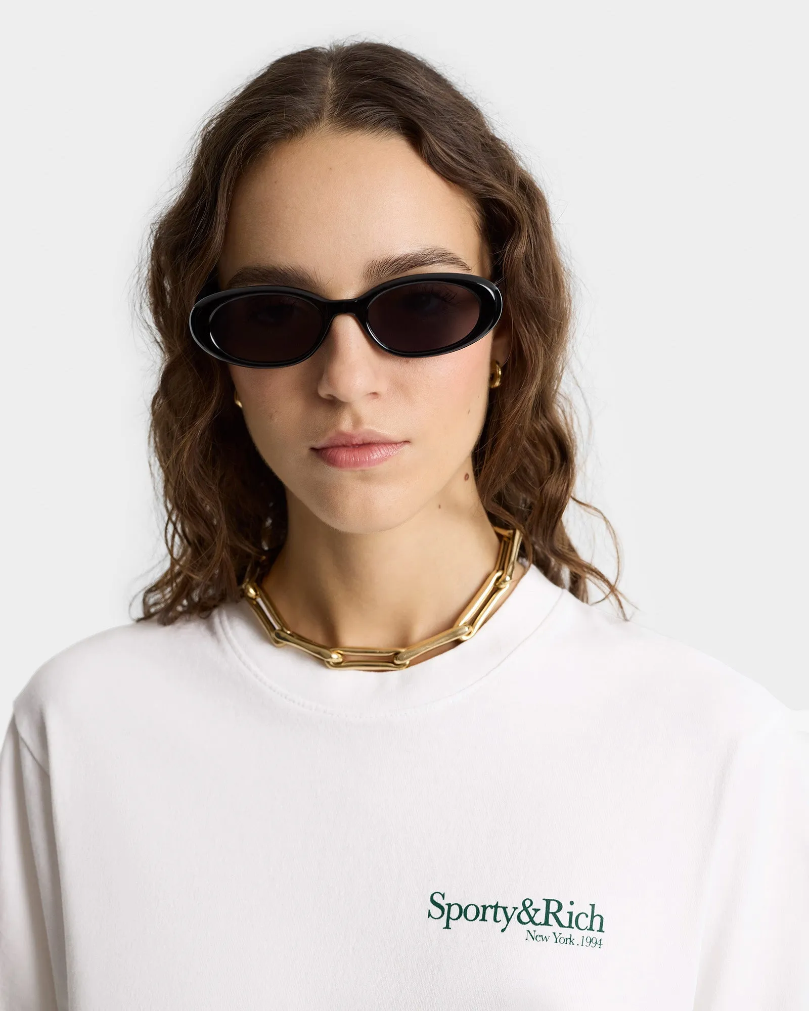 Drink More Water T-Shirt - White/Forest sold by Sporty and Rich product image thumbnail 4