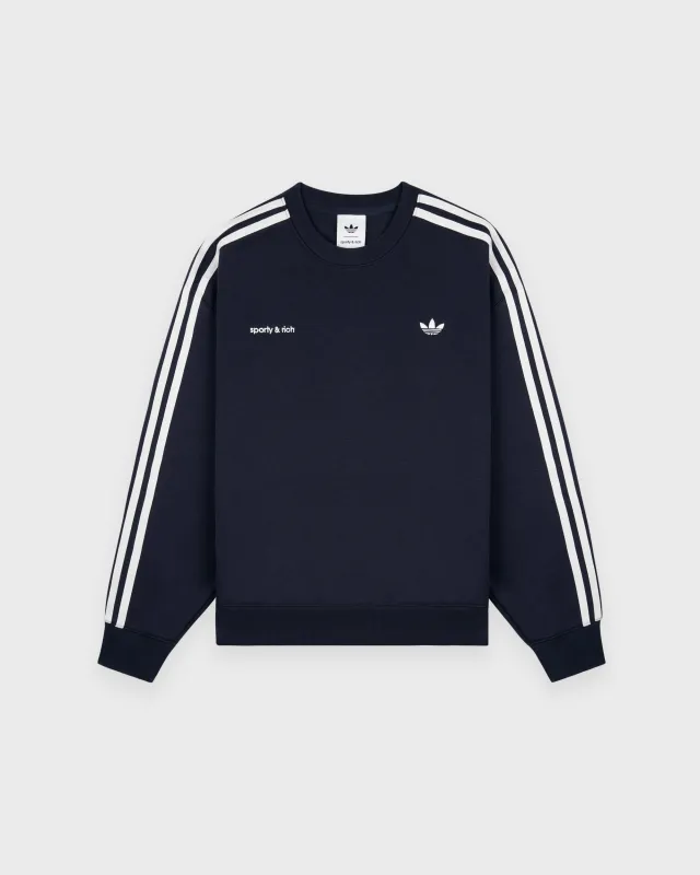 Adidas Track Crewneck - Navy sold by Sporty and Rich