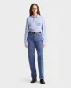 Riding Club Pique Polo - Washed Hydrangea/Navy sold by Sporty and Rich