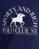 Polo Club Crewneck - Navy/White sold by Sporty and Rich