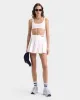 Serif Logo Anae Skirt - White/Dark Navy sold by Sporty and Rich