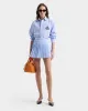 Serif Logo Anae Skirt - Washed Hydrangea/Navy sold by Sporty and Rich