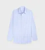 SRC Oversized Shirt - Light Blue Striped sold by Sporty and Rich