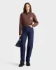 H&W Crest Oversized Shirt - Chocolate/Cream sold by Sporty and Rich