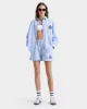 H&W Crest Oversized Shirt - Washed Hydrangea/Navy sold by Sporty and Rich