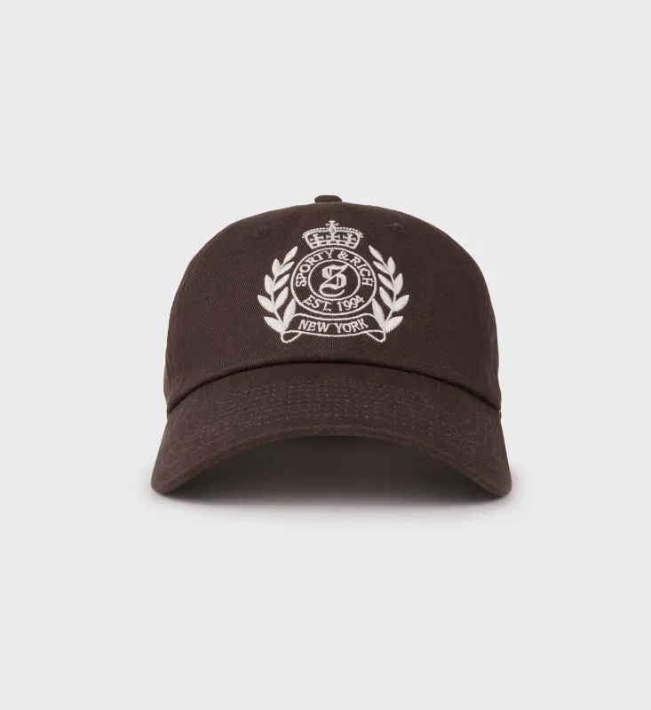 H&W Crest Hat - Chocolate/Cream sold by Sporty and Rich