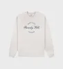 Beverly Script Soft Crewneck - Heather Gray/Navy sold by Sporty and Rich