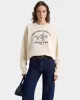 Beverly Hills Riding Club Soft Crewneck - Cream/Navy sold by Sporty and Rich