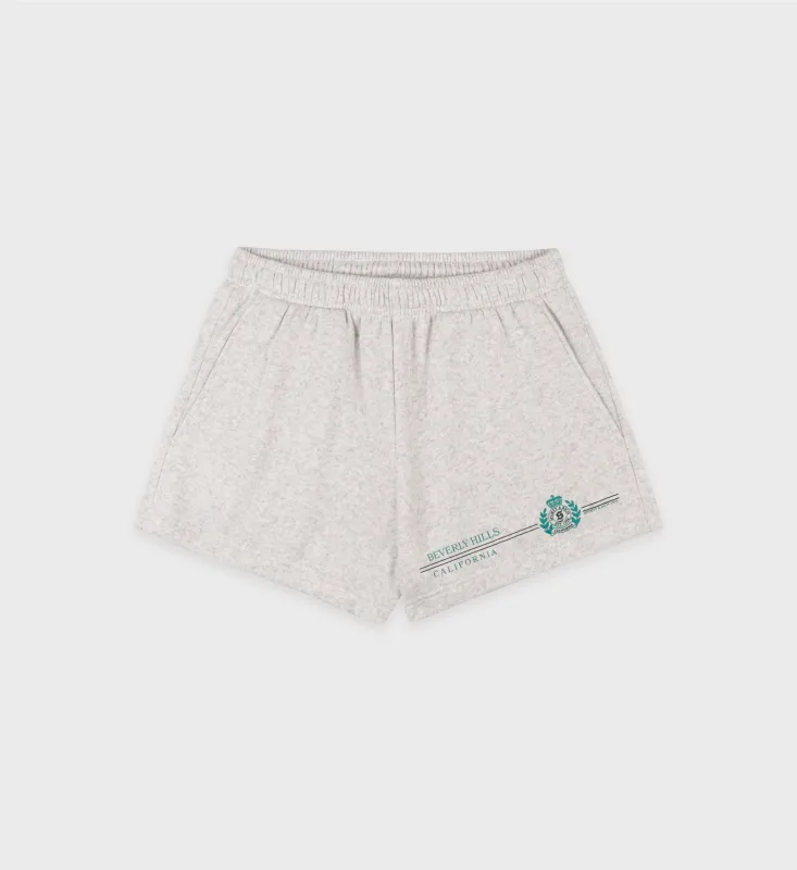 Beverly Hills Horizon Soft Disco Short - Heather Gray sold by Sporty and Rich