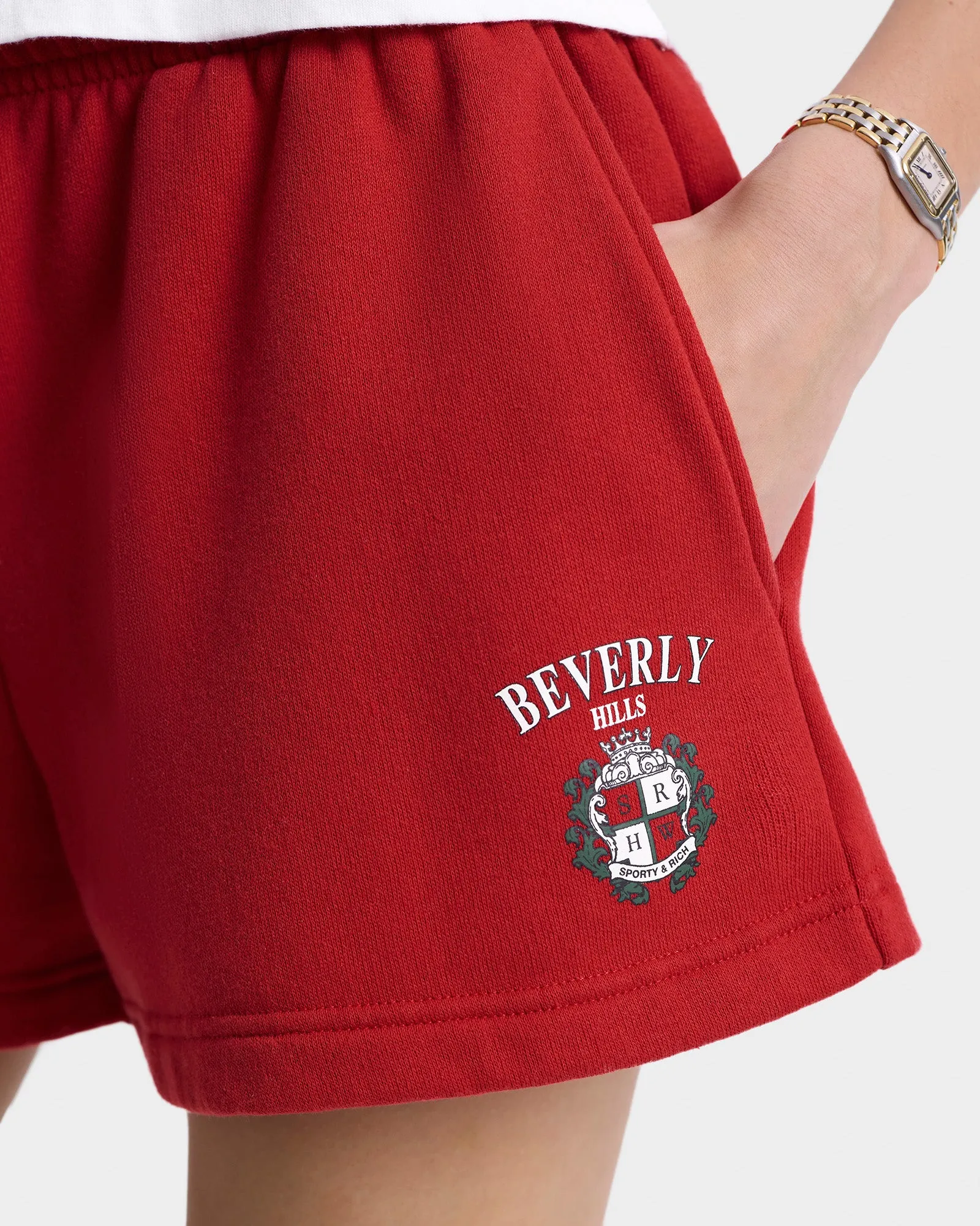 Beverly Hills Crest Soft Disco Short - Ruby sold by Sporty and Rich product image thumbnail 5