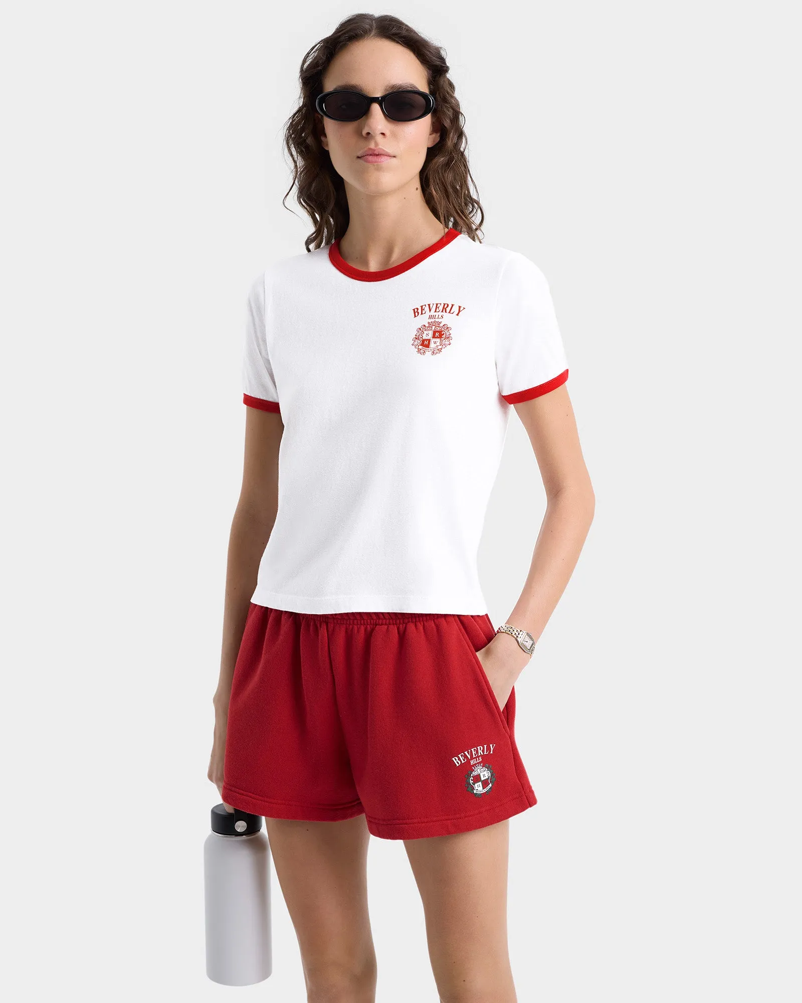 Beverly Hills Crest Soft Disco Short - Ruby sold by Sporty and Rich product image thumbnail 4