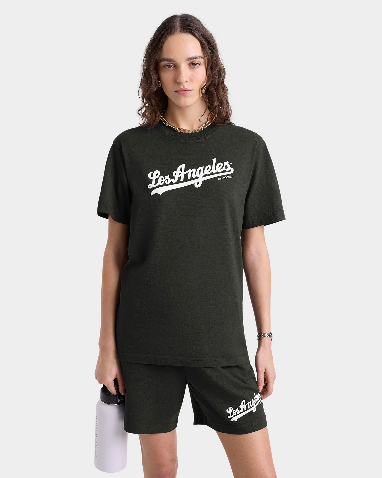 Dodgers T-Shirt - Faded Black/White sold by Sporty and Rich product image thumbnail 3