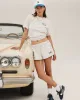 Dodgers Serif T-Shirt - Heather Gray/Navy sold by Sporty and Rich