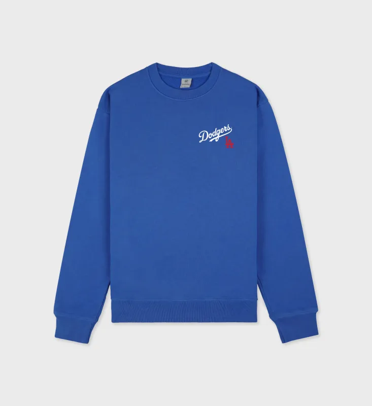 Dodgers Serif Crewneck - Team Blue/White sold by Sporty and Rich