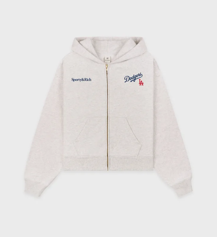 ◆DEINET◆ VELOUR HOOD ZIP UP IN WHITE MELANGE KDCCL4S531109 Velour Hoodie – Racer Worldwide