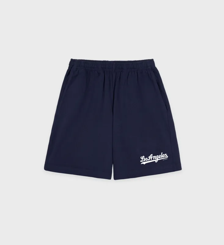 Dodgers Gym Short - Navy/White sold by Sporty and Rich