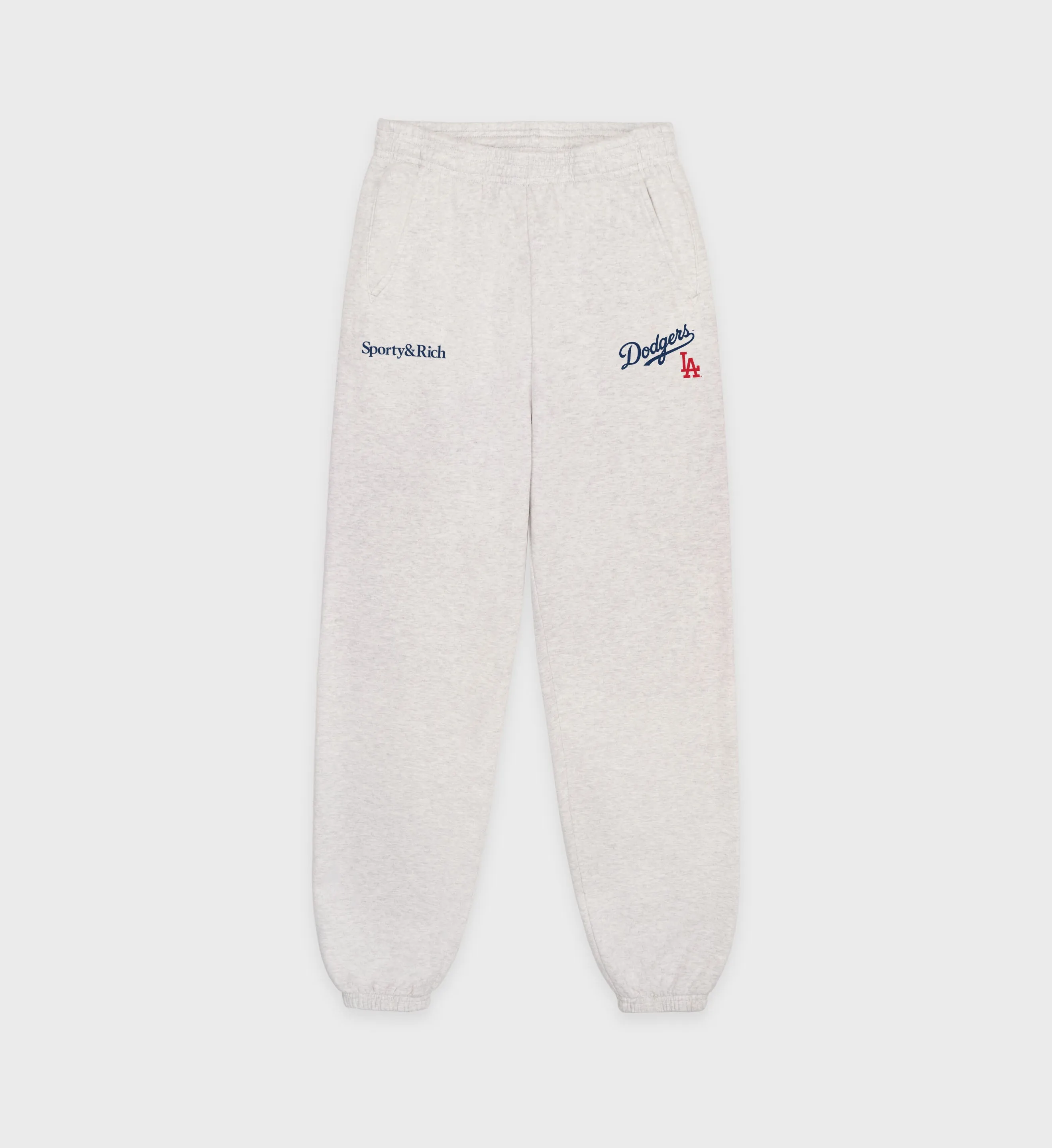 Dodgers Serif Sweatpant - Heather Gray/Navy sold by Sporty and Rich