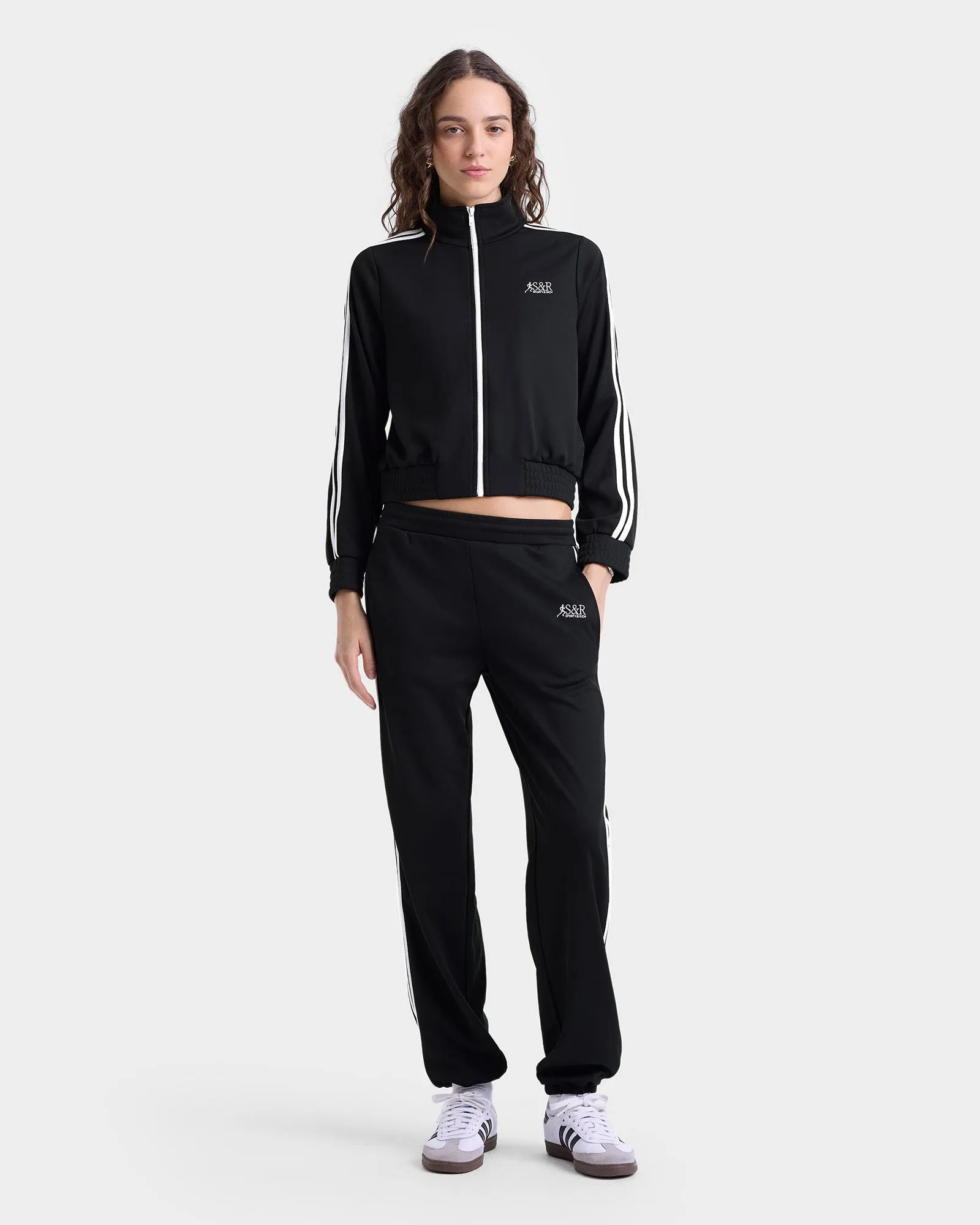SR Runner Elio Track Jacket - Black/White sold by Sporty and Rich product image thumbnail 3