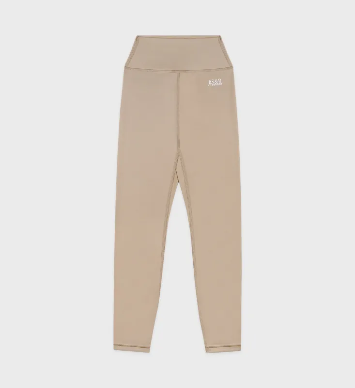 SR Runner Legging - Elephant/White sold by Sporty and Rich