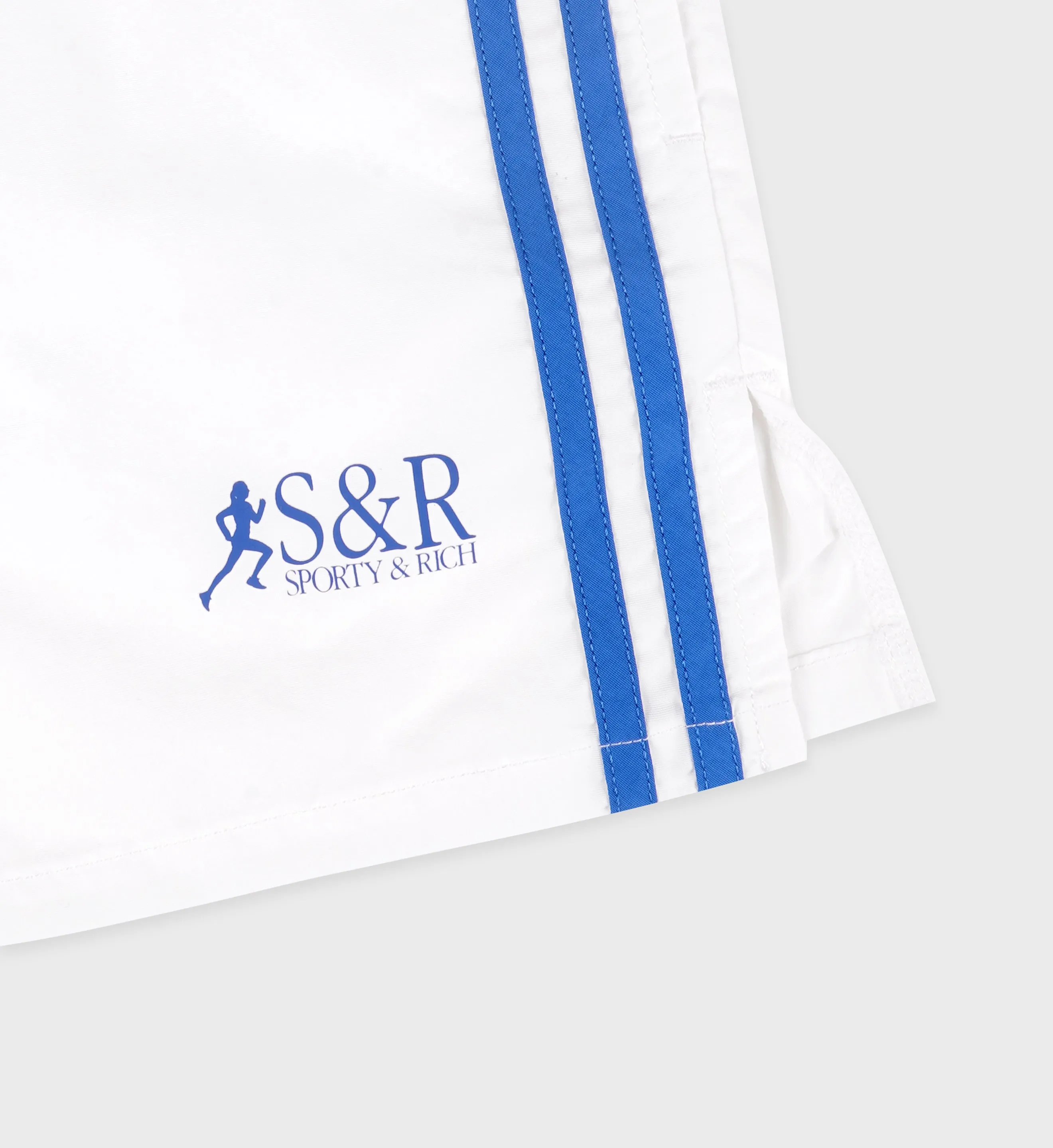 SR Runner Track Short - White/Team Blue sold by Sporty and Rich product image thumbnail 4
