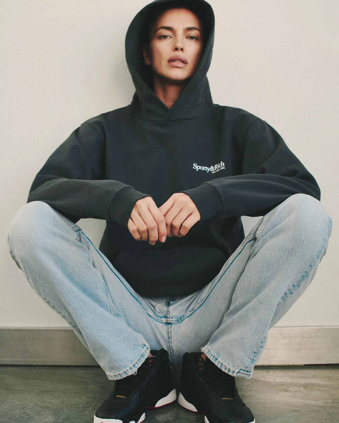 HWCNY Hoodie - Faded Black/White sold by Sporty and Rich product image thumbnail 2
